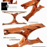 Walker Curve 
Mesquite Entry Table
Best Texas Style Furniture 
Texas Furniture Makers Show
2014